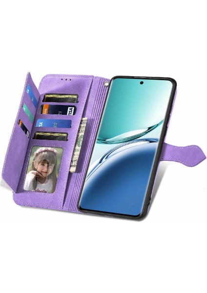 Oppo A3 Pro Çoklu Kart Yuvası Iş Için Flip Case Çok Renkli Cüzdan Flip (Yurt Dışından)