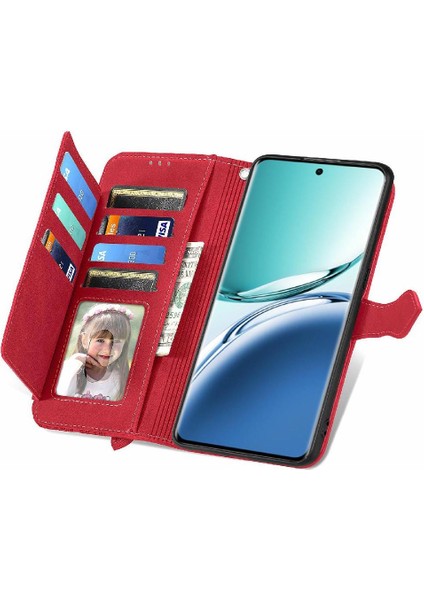 Oppo A3 Pro Çoklu Kart Yuvası Iş Için Flip Case Çok Renkli Cüzdan Flip (Yurt Dışından)