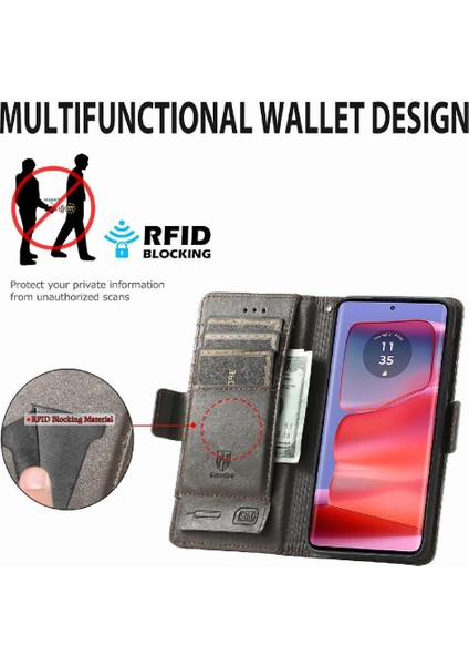 Motorola Edge 50 Pro Cüzdan Ekleme Çok Renkli Çoklu Kart Için Flip Case (Yurt Dışından) modelleri