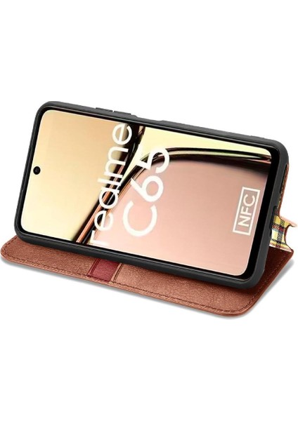 Realme C65 Için Flip Case Moda Tasarım Deri Kılıf Kapak Kapak Cüzdan (Yurt Dışından) fiyatları