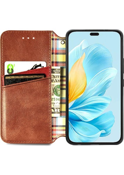 Honor 200 Lite Flip Kapak Için Flip Case Zarif Iş Moda Tasarımı (Yurt Dışından)