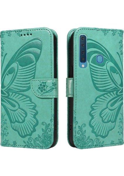 Samsung Galaxy A9 2018 Ayrılabilir El Kayışı Kabartmalı Yüksek Flip Case (Yurt Dışından) fırsatları