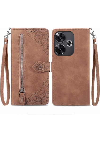 Xiaomi Poco F6 Cüzdan Çok Renkli Iş Flip Fermuar Tarzı Için Flip Case (Yurt Dışından)