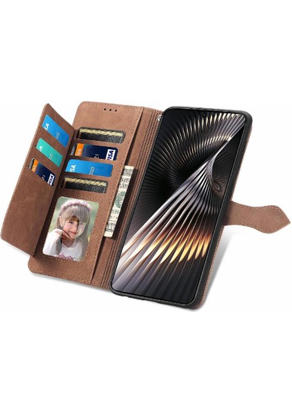 Xiaomi Poco F6 Cüzdan Çok Renkli Iş Flip Fermuar Tarzı Için Flip Case (Yurt Dışından)
