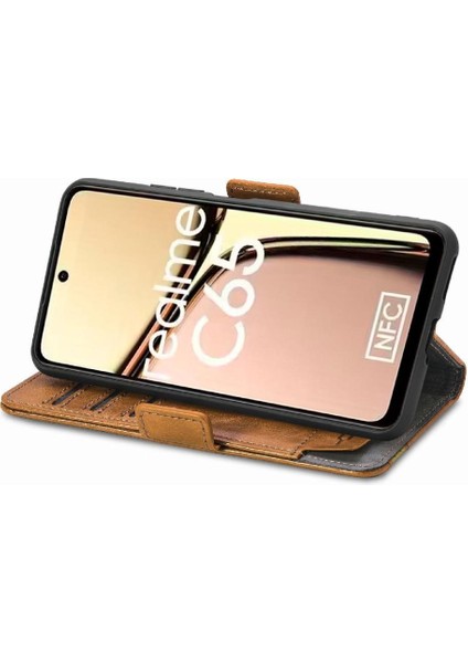 Realme C65 Çok Renkli Ekleme Iş Cüzdan Çoklu Kart Için Flip Case (Yurt Dışından) fiyatları