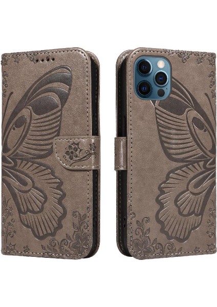 Kredi Kartı Yuvası Ayrılabilir El Kayışı ile IPhone 13 Pro Için Flip Case (Yurt Dışından)