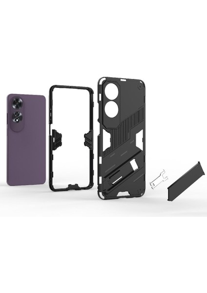 Oppo A60 4g Kickstand Koruyucu Kapak Için Kılıf Sağlam Askeri (Yurt Dışından) fiyatları