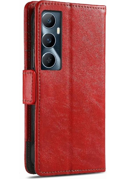 Realme C65 Çok Renkli Ekleme Iş Cüzdan Çoklu Kart Için Flip Case (Yurt Dışından) fırsatları