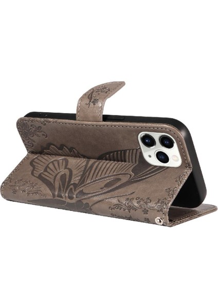 IPhone 11 Için Flip Case Pro Max Ayrılabilir El Kayışı Yüksek Kaliteli Deri (Yurt Dışından)