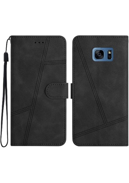 Samsung Galaxy S7 Kart Yuvaları Tutucu Manyetik Tam Koruma Için Flip Case (Yurt Dışından)