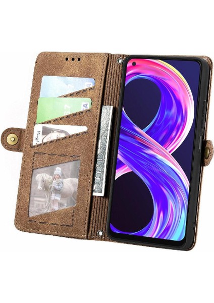 Realme 8 Pro Flip Kapak Için Flip Case Cüzdan Darbeye Deri Kılıf (Yurt Dışından) modelleri