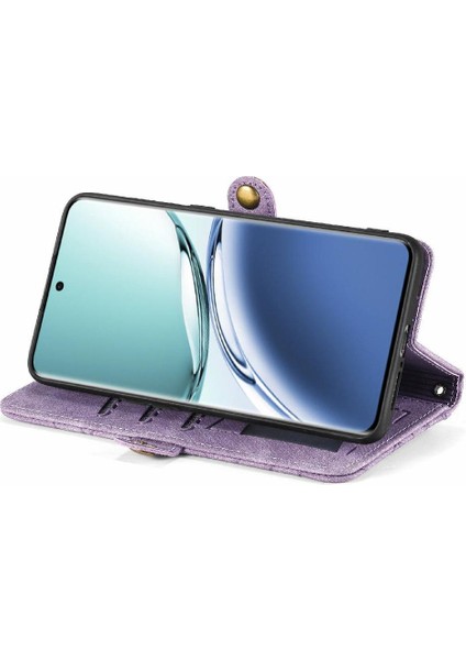 SZY Mall Oppo A3 Pro Için Flip Case Deri Kılıf Cüzdan Kapak Çevirin Darbeye (Yurt Dışından)