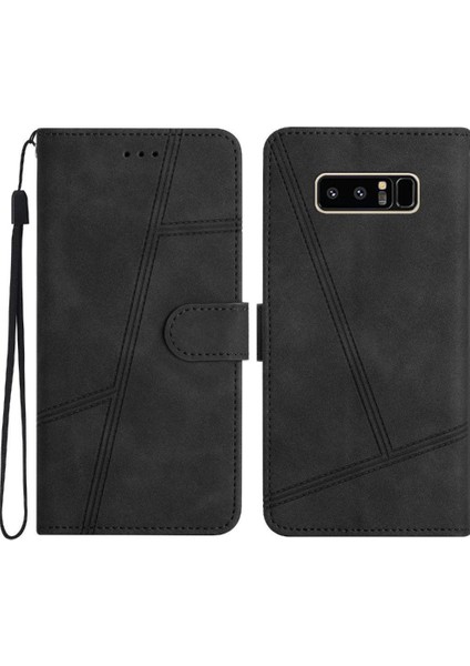 Samsung Galaxy Not 8 Kart Yuvaları Tutucu Manyetik Tam Bilek Için Flip Case (Yurt Dışından)