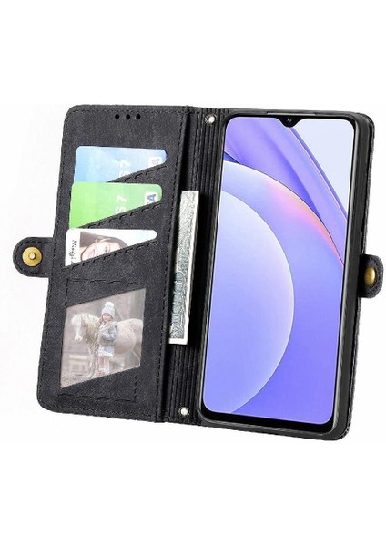 Xiaomi Redmi Not 9 Için Flip Case 4g Cüzdan Darbeye Deri Kılıf Kapak (Yurt Dışından)