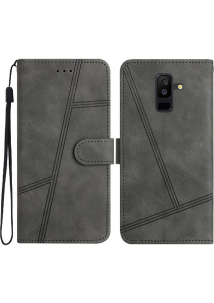 Samsung Galaxy A6 Artı 2018 Kart Yuvaları Tutucu Manyetik Tam Için Flip Case (Yurt Dışından)