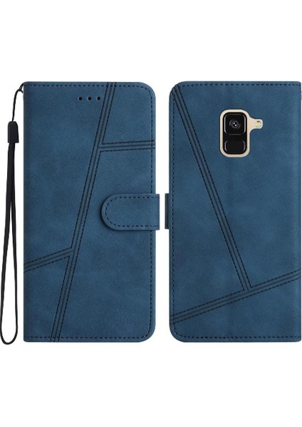 Samsung Galaxy A5 2018 Için Flip Case Cüzdan Pu Deri Flip Folio Tam (Yurt Dışından)