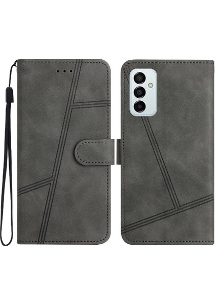 SZY Mall Samsung Galaxy M23 5g Flip Case Için Folio Bilek Kayışı Kart Yuvaları Pu (Yurt Dışından)