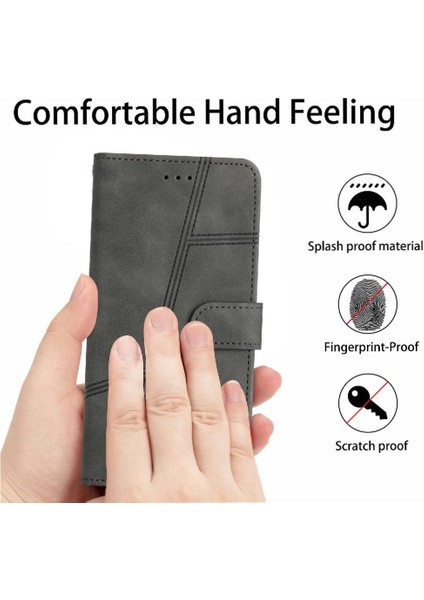 SZY Mall Samsung Galaxy M23 5g Flip Case Için Folio Bilek Kayışı Kart Yuvaları Pu (Yurt Dışından)