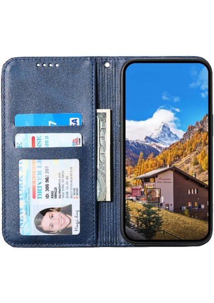 IPhone 13 Için Flip Case Pro Max Eşkenar Dörtgen Şekli Günlük Kullanım Cüzdan El Kayışı (Yurt Dışından)