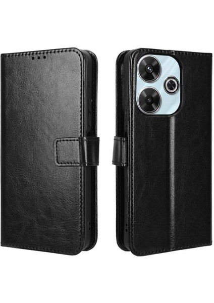 Xiaomi Poco M6 4g Kart Tutucu Kapak Çevirin Manyetik Cüzdan (Yurt Dışından)