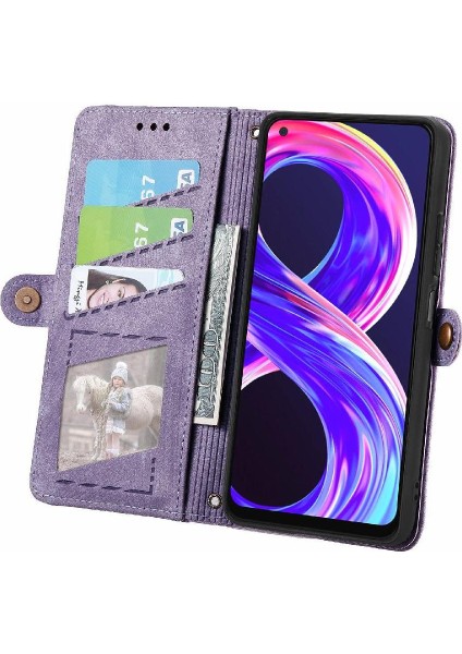 Realme 8 Pro Flip Kapak Için Flip Case Cüzdan Darbeye Deri Kılıf (Yurt Dışından) fırsatları