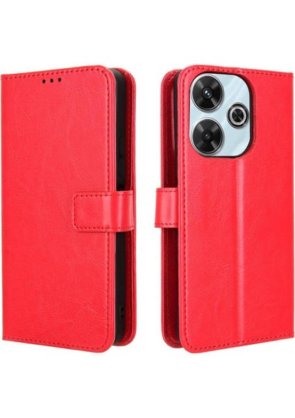 Xiaomi Poco M6 4g Kart Tutucu Kapak Çevirin Manyetik Cüzdan (Yurt Dışından)