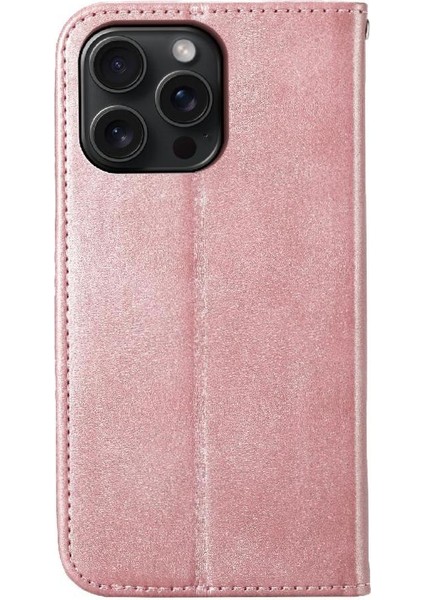 IPhone 15 Için Flip Case Pro Max El Kayışı Standı Günlük Kullanım Eşkenar Dörtgen Şekli (Yurt Dışından)