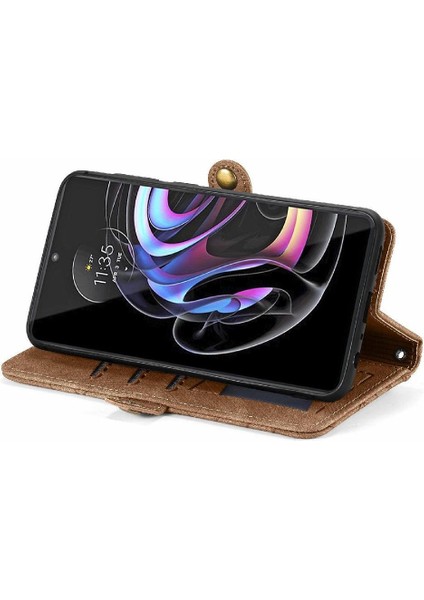 Motorola Moto Kenar 20 Lite Flip Kapak Için Flip Case Basit Iş Durum (Yurt Dışından)