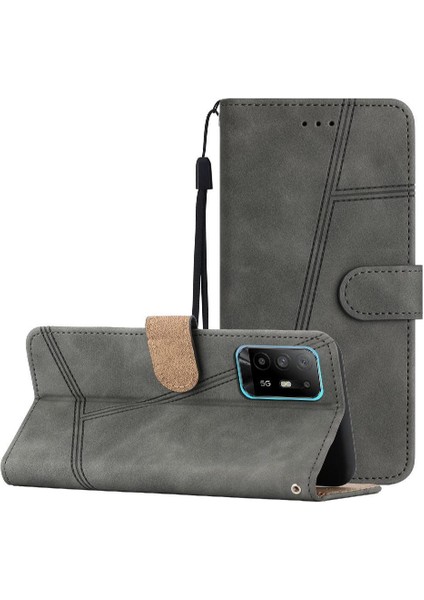 Oppo Oppo 5z Bilek Kayışı Flip Için Flip Case Folio Cüzdan Pu Deri Kart (Yurt Dışından)