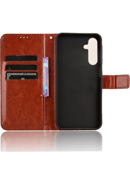 Samsung Galaxy Için Kılıf C55 5g Kart Tutucu Cüzdan Kapak Çevirin Manyetik (Yurt Dışından)