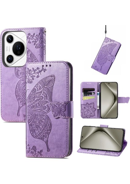 Huawei Pura 70 Pro Kanat Çok Renkli Cüzdan Iş Için Flip Case (Yurt Dışından)