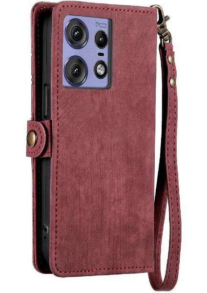 Motorola Kenar 50 Pro Için Flip Case Kapak Cüzdan Darbeye Basit (Yurt Dışından) fırsatları