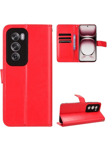 Oppo Oppo 12 Pro 5g Için Kılıf Cüzdan Manyetik Kapak Çevirin Kart Tutucu (Yurt Dışından)