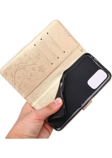 Xiaomi Redmi Not 11 Için 4g Kickstand Pu Deri Manyetik Kart Durumda (Yurt Dışından)
