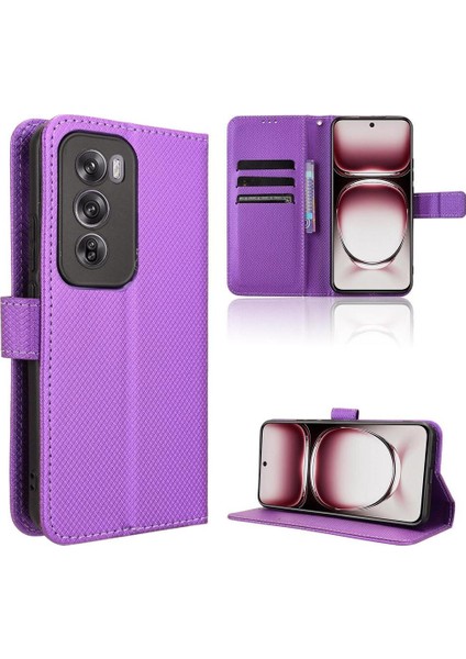 Oppo RENO12 5g Kickstand Kapak Kart Tutucu Manyetik Cüzdan Için Kılıf (Yurt Dışından)
