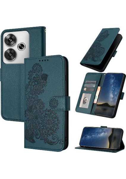 Xiaomi Poco F6 Flip Folio Kitap Pu Deri Manyetik Kapatma Için Flip Case (Yurt Dışından)