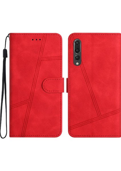 Huawei P20 Pro Için Flip Case Bilek Kayışı Cüzdan Pu Deri Kart Yuvaları Tam (Yurt Dışından) indirimleri