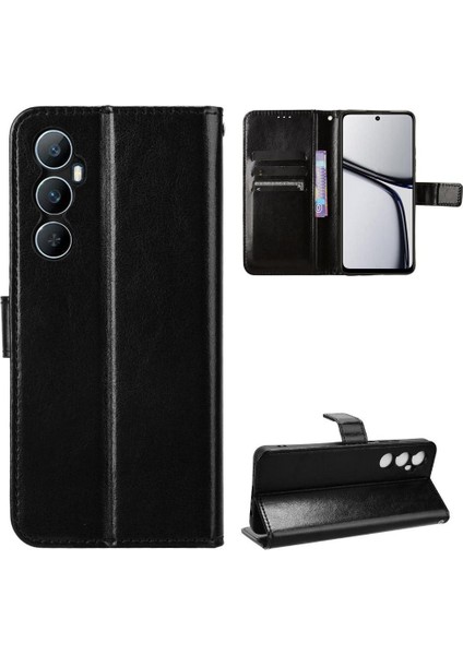 Realme C65 4g Manyetik Kapak Çevirin Cüzdan Kart Tutucu (Yurt Dışından)