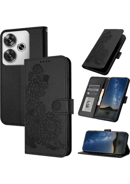 Xiaomi Poco F6 Flip Folio Kitap Pu Deri Manyetik Kapatma Için Flip Case (Yurt Dışından)