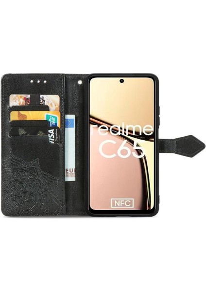 Realme C65 Için Flip Case Zarif Desen Basit Iş Kapak Kılıfı (Yurt Dışından) modelleri