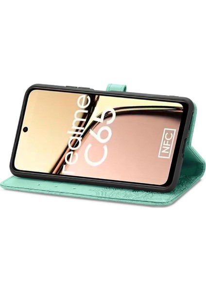 Realme C65 Için Flip Case Zarif Desen Basit Iş Kapak Kılıfı (Yurt Dışından) modelleri