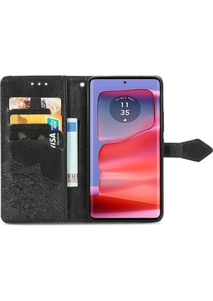 Motorola Kenar 50 Pro Basit Iş Darbeye Deri Için Flip Case (Yurt Dışından) fiyatları