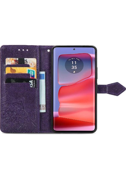 Motorola Kenar 50 Pro Basit Iş Darbeye Deri Için Flip Case (Yurt Dışından) indirimleri