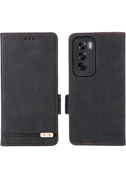 Oppo Oppo 12 5g Manyetik Cüzdan Kickstand Kart Tutucu ile Flip Case (Yurt Dışından)