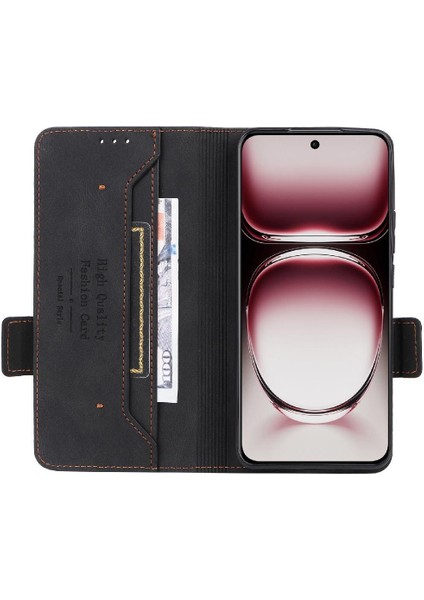 Oppo Oppo 12 5g Manyetik Cüzdan Kickstand Kart Tutucu ile Flip Case (Yurt Dışından) modelleri