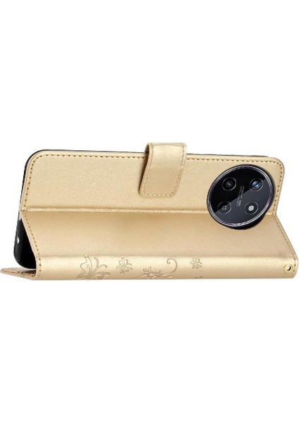 Realme 11 4g Için Filp Durumda Kart Tutucu Bilek Kayışı Manyetik Kapatma Pu (Yurt Dışından) fiyatları