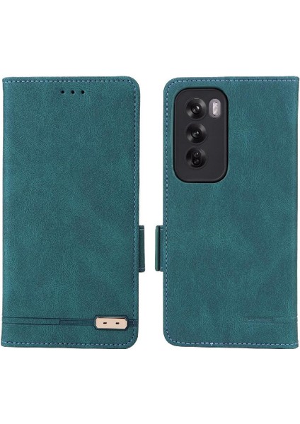 Oppo Oppo 12 5g Manyetik Cüzdan Kickstand Kart Tutucu ile Flip Case (Yurt Dışından)