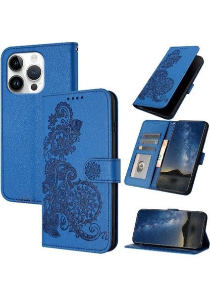 IPhone 16 Için Flip Case Pro Max Kickstand Koruyucu Pu Deri Manyetik (Yurt Dışından)