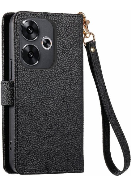 Xiaomi Poco F6 Cüzdan Fermuar Aşk Için Flip Case Darbeye Deri Kılıf (Yurt Dışından)