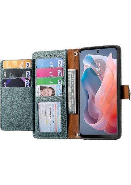 Motorola Moto G Oynamak Için Flip Case 2024 Deri Kılıf Aşk Darbeye (Yurt Dışından)